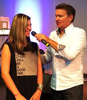 Blind girl healed